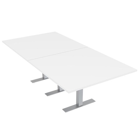 Skutchi Designs 45 in W, 96 in L, 29 in H, Engineered Wood Top, White HAR-REC-48x95-T-XD09